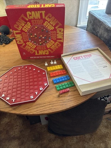 Vintage 1980 Can’t Stop Board Game No 122 Parker Brothers 100% COMPLETE xtra pcs