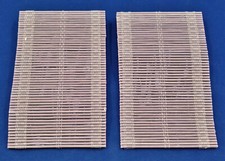 Set of Mitered Valance Returns, Roman Rattan, Earth Tones 4" deep