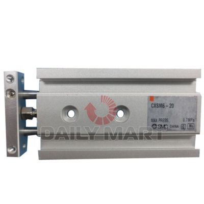 SMC NEW CXSM6-20 PLC Aluminum Air Pnuematic Guide Compact Cylinder, 6MM Bored OD