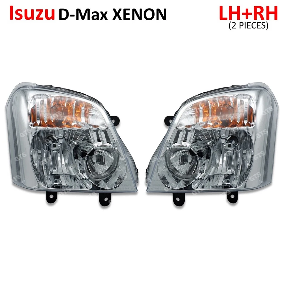 Par de luces delanteras de xenón para Isuzu D-Max Dmax Hi-Lander 2003 2006 Foto 3 de 4