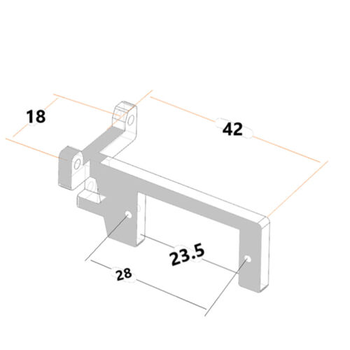 Caja de cambios Servodirección Soporte de engranaje Cambio Piezas de metal para TAMIYA 1/14 RC - Imagen 3 de 10