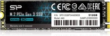 Silicon Power 512Gb Nvme M.2 Pcie Gen3x4 2280 Ssd (Sp512gbp34a60m28) Electronics