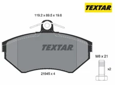 Brake pad set, disc brake Q + Textar 2194503 for Audi A4