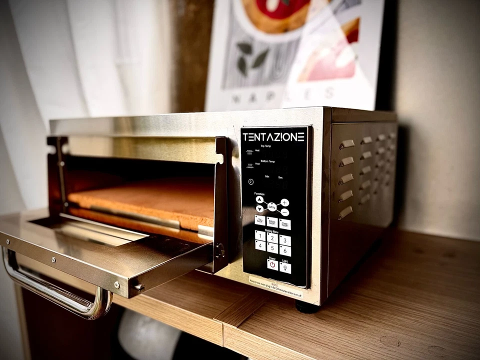 Forno per pizza elettrico Tentazione Digitale 2800w 500c Biscotto 41.5x41.5cm - Bild 4 von 4