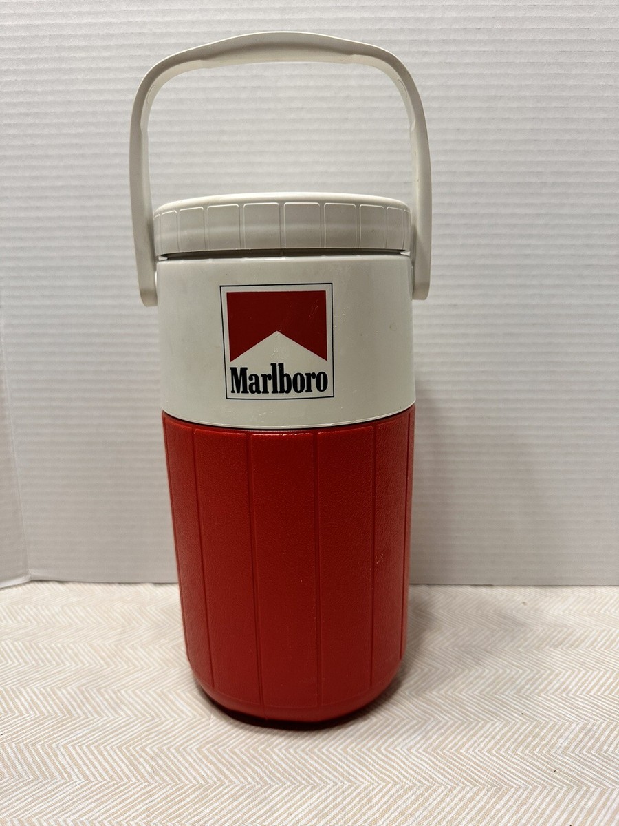 Vintage 90s Coleman Water Jug 5590 Thermos Marlboro Red Cigarette