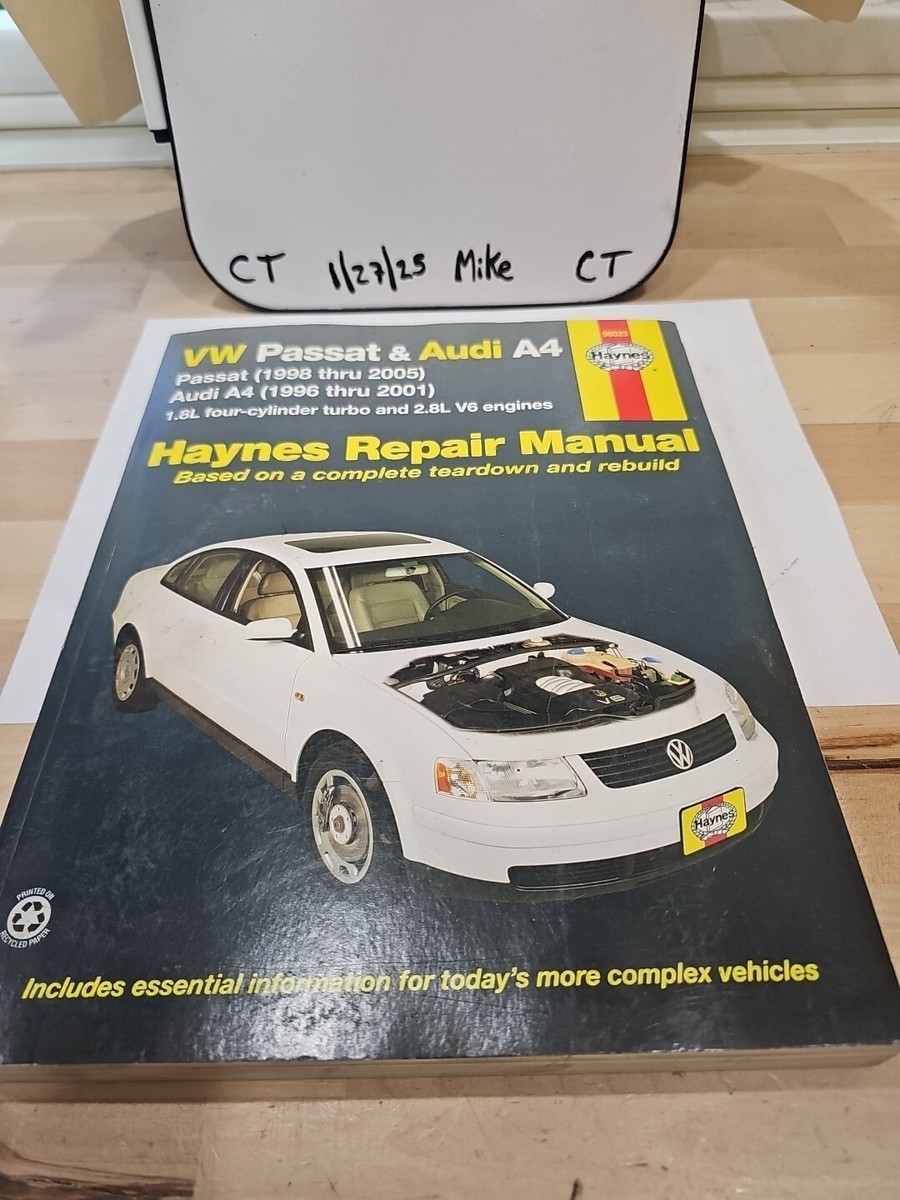 整備 修理 リペア リペアー 整備書 ヘインズ サービスアンドリペアマニュアル VW フォルクスワーゲン パサート Passat 1996-2000 サービス マニュアル 要領 中古 Repair Manual Haynes 96023 Volkswagen Passat 1998 thru 2005 Audi