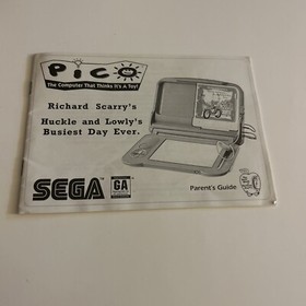 1994 Richard Scarry's Huckle and Lowly's Busiest Day Ever Sega Pico w/ Manual