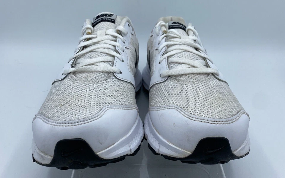 Nike Downshifter 6 Trainers Mens UK 9 White Sneakers Good Condition some marks - Image 3 of 4