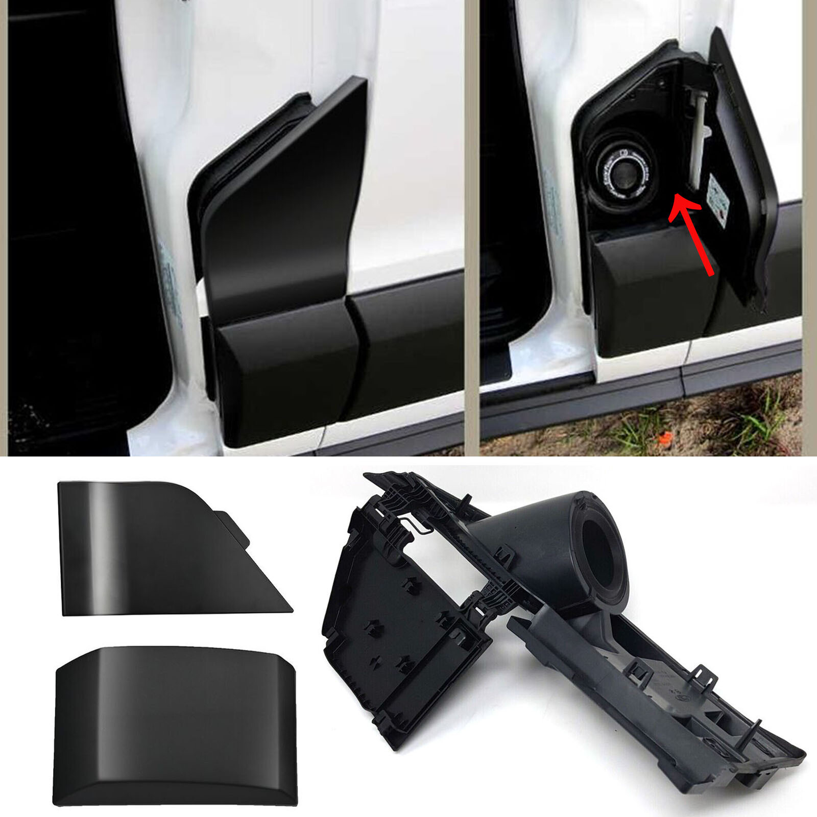 For Ford Transit Van 150 250 350 15+ Fuel Gas Tank Door & Cover Filler Assembly thumbnail 2