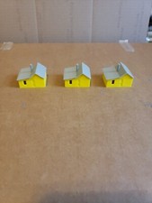 N Scale 1/160 3 Pack Of Yellow  Gray "Company Houses" 3d Printed FREE SHIPPING