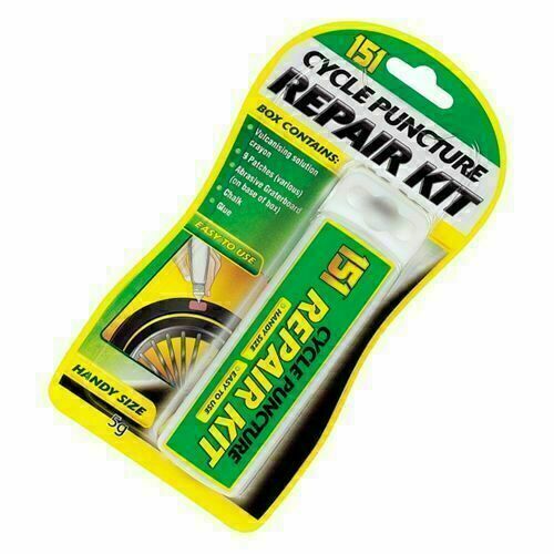 Bike Cycle Puncture Repair Kit Inner Tube Glue Patch Chalk Abrasive