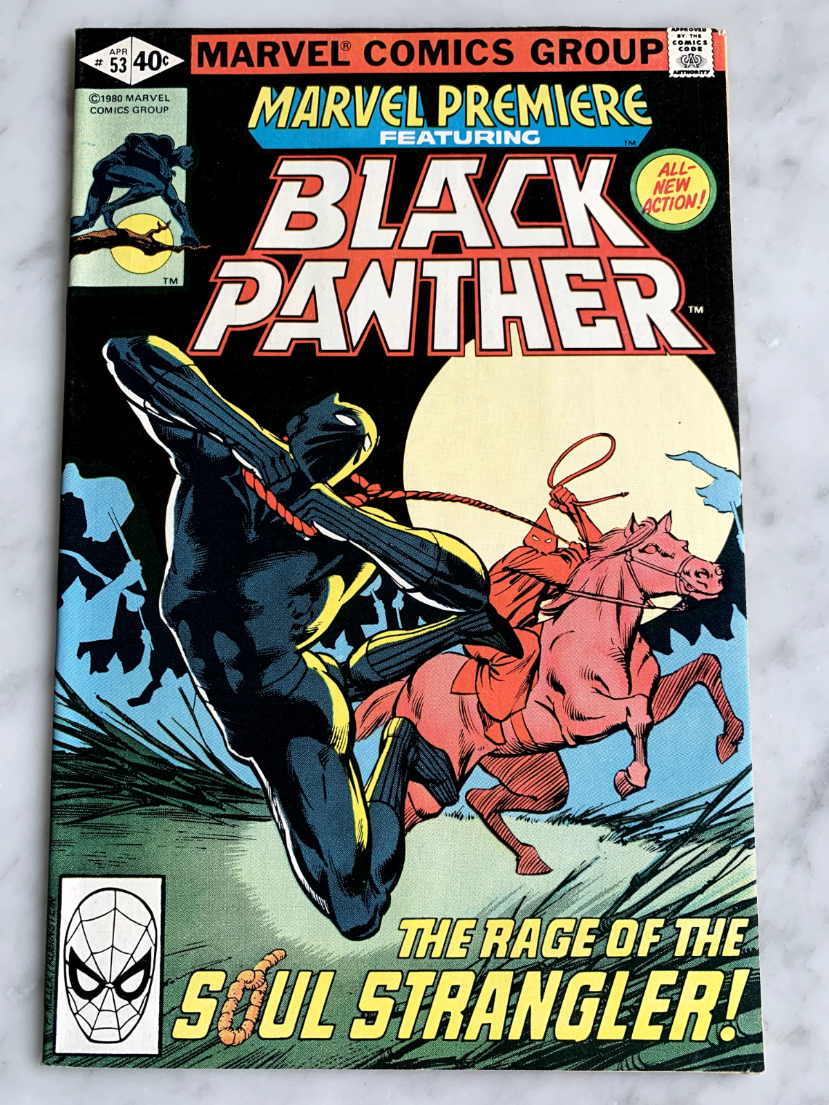 Marvel Premiere w/ Black Panther #53 KEY Iconic Miller Cover in HG! (1980)