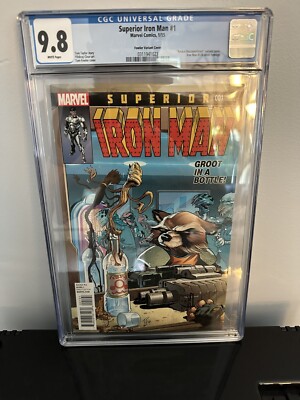 Superior Iron Man #1 CGC 9.8 1st Endo Sym Armor Iron Man 128 Homage Rocket/groot