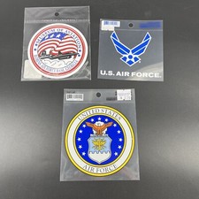 Lot of 3 US Air Force Plastic Stickers Decals New