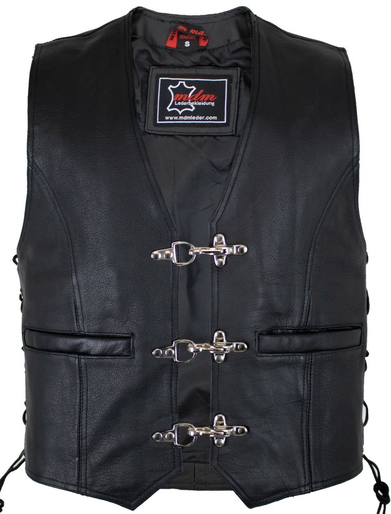 Biker vest leather vest rocker vest leather cowl cowl chopper vest club vest