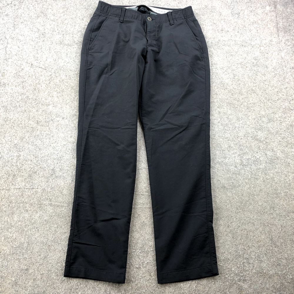 Under Armour Pants Men 32x30 Black Straight Golf Outdoors Loose Casual Anti Slip