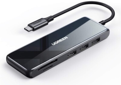 UGREEN USB C HUB HDMI ADAPTER 6 IN 1 TYP C HUB MIT 4K USB 3.0 SD TF KARTE LESEN