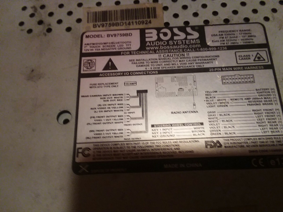 BOSS BV9755 2 DOUBLE DIN CAR 7