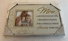 Malden MOM Children's Hearts Forever Picture Frame Holds 3x3 Photo New