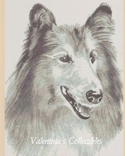 Collie Dog Counted Cross Stitch Chart No. 2-BW8
