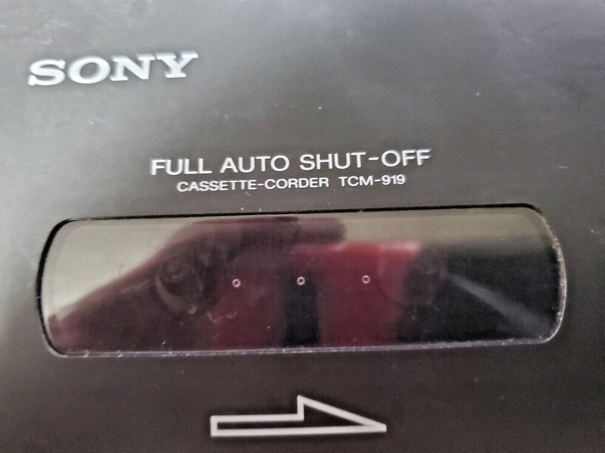 Sony TCM-919 Desktop Cassette Recorder (1993-94) with power supply