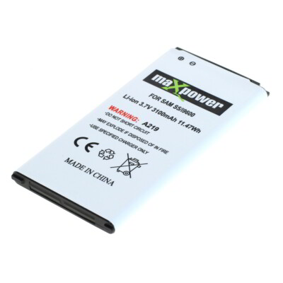 Akku MaxPower f. Samsung SM-G900F / G900F 3100mAh Li-Ionen (EB-BG900BBE)