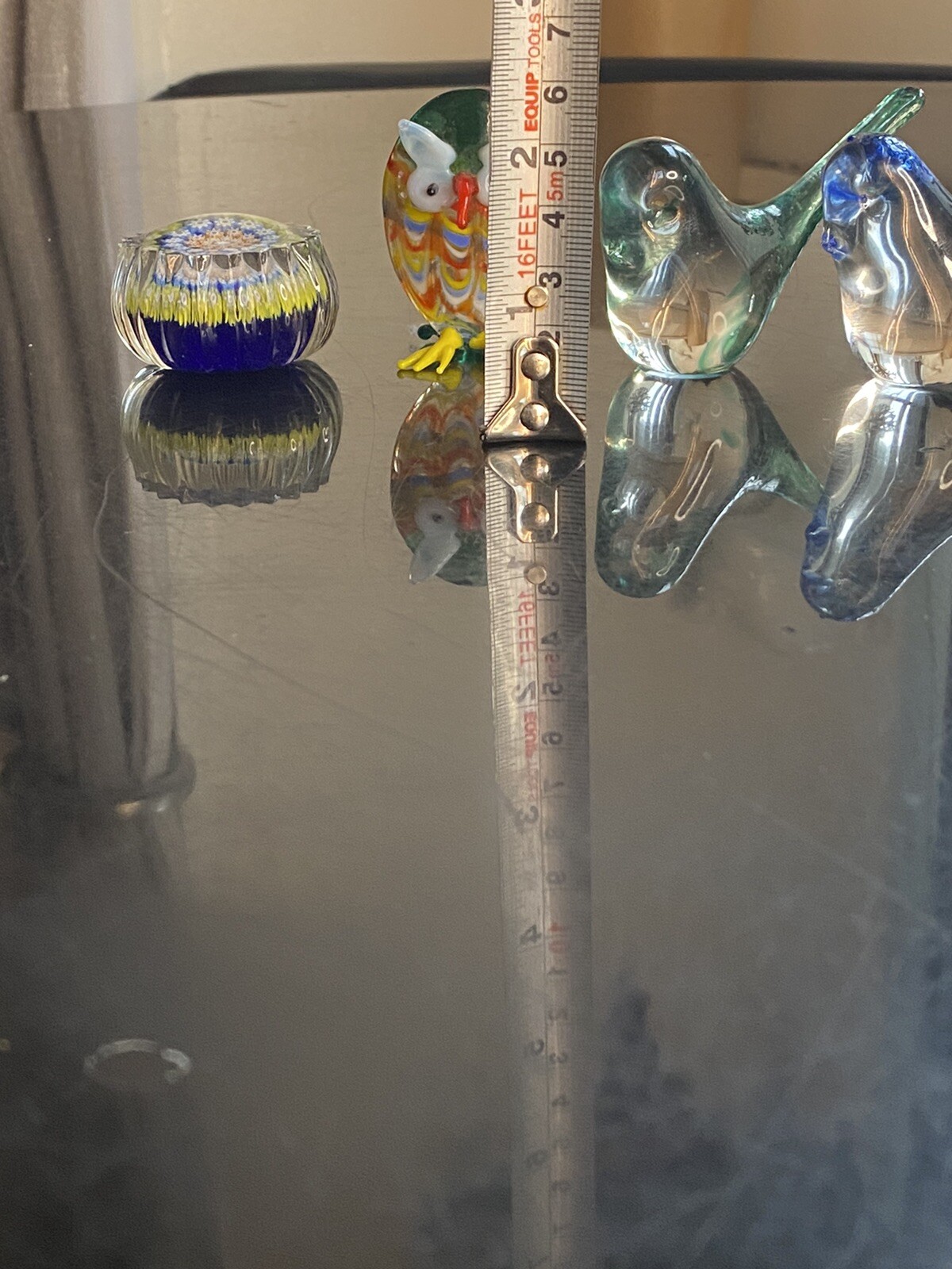 Glass Animals And Perthshire Millefiori Paperweight Job Lot Wed 2001