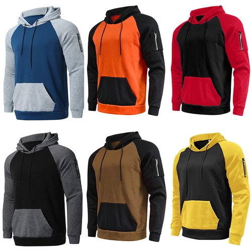 Felpe uomo 2 pezzi felpa con cappuccio set tuta pantaloni casual jogging tute sportive - Foto 5 di 21