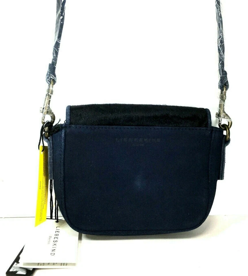 Liebeskind Berlin Small Navy Blue Suede Calf Hair Crossbody Bag-NWT- Small Flaw - Image 2 of 4