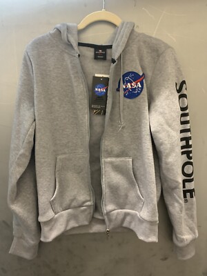 NASA Southpole Womens Zip Up Sweatshirt Medium NWT