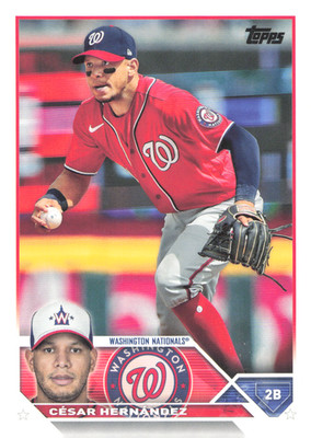2023 Topps Series 1 - Cesar Hernandez #244 Nationals