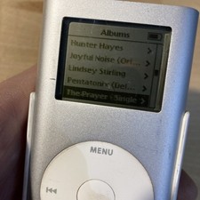 Apple iPod Mini 1st Gen Silver 6GB MP5002 117 Songs HP Rare 2005