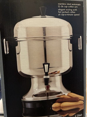 Farberware L1360 Stainless Steel Automatic Electric Percolator, 12-36 Cup