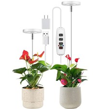 LED Grow Light, Adjustable Height, Full Spectrum, 360 Lumen, 40 LED Beads, US...