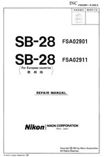 NIKON SB-28 Camera Flash Service Repair Manual Parts List PDF READ