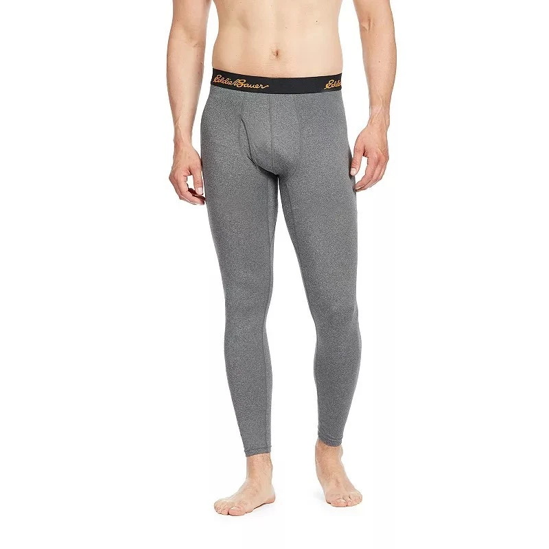 Men's Eddie Bauer Lightweight Baselayer Pants, Heather Gray, Large