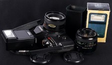 Konica Autoreflex TC Mechanical 35mm Film SLR c/w 50/1.7 and 28/2.8 21T-AutoKit