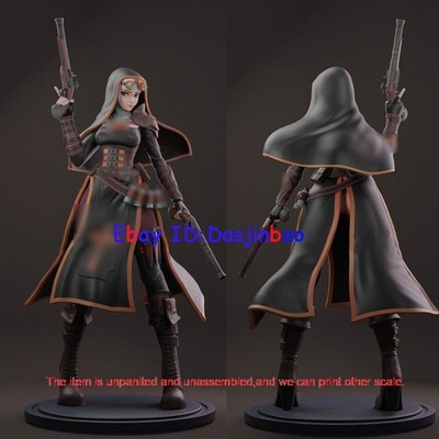 Nun Hunter Woman 1/10 1/8 1/6 1/4 1/3 3D Print Model Kit Unpainted Unassembled