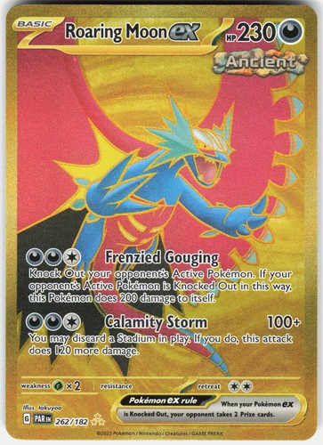 Pokemon Roaring Moon ex 262/182 Hyper Rare Paradox Rift Pokemon Holo Near Mint
