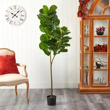 4.5 Ft. Artificial Fiddle Leaf Fig Tree