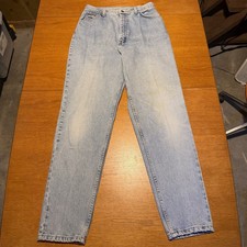 Vintage Wrangler For Women Size 28x32 Jeans Faded High Waist Taper Leg USA Made