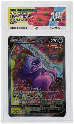 ACE 10 Galarian Slowking V 179/198 Chilling Reign Gem Mint Pokemon