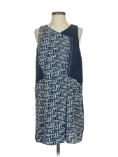 Olive and Oak Women Blue Casual Dress S