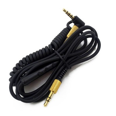 4ft Headphone Audio Cable  With Mic For Marshall Monitor On Ear Pro Headphone B