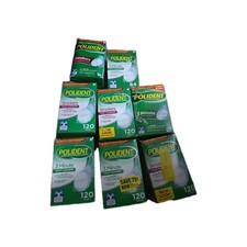 8 boxs Polident Antibacterial Smokers Denture Daily Cleanser kills 99.9 925 tab