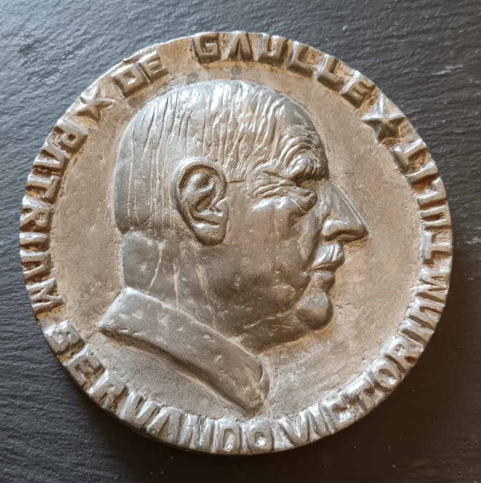 France Médaille Charles De Gaulle Arc de Triomphe 1944 Bronze Rivaud SUP