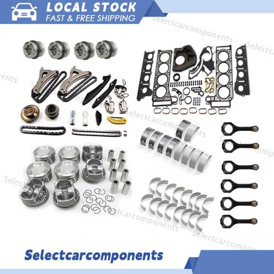 #ad #ad Engine Pistons Gaskets Overhaul Rebuild Kit w Timing For Mercedes Benz M278 4.7L $249.99