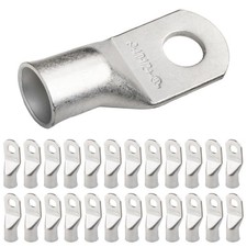 SELTERM 25pcs 4/0 AWG XL 1/2 Stud Marine Grade Tinned Copper Battery Cable Lu...