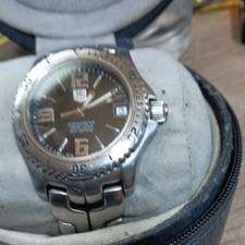 TAG Heuer Aquaracer Chronograph 43mm Blue Dial Quartz Watch From Japan