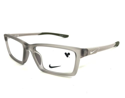 Nike Eyeglasses Frames 5061 085 Matte College Grey Rectangle Full Rim 51-16-140